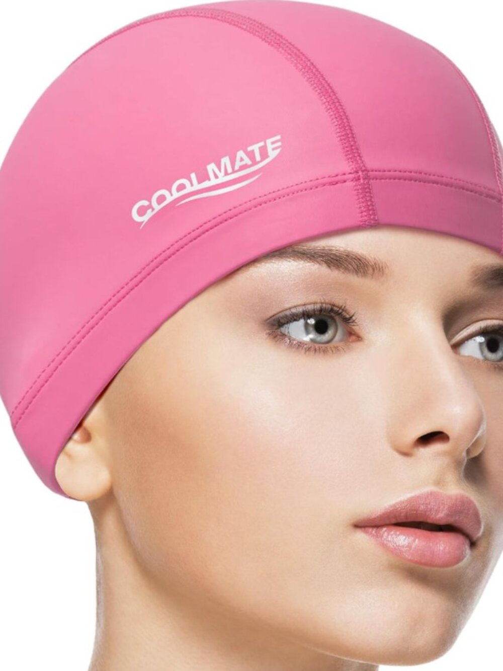 COOLMATE Fabric Swim Cap for Adult Women Men